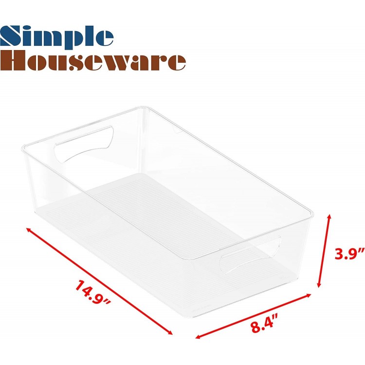 Simple Houseware 4PK XL Size Kitchen Bin Organizer