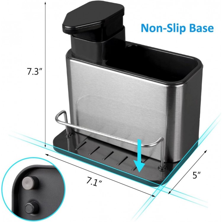 RedCall Sponge And Brush Holder, Stainless Steel Organizer