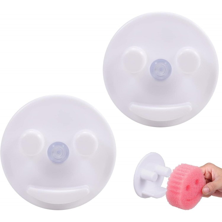 2pack Sponge Holder for Kitchen Bathroom Sink Suction Cup Installation