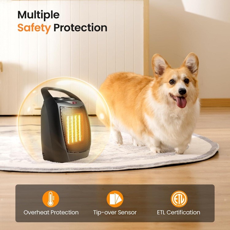 Kismile Small Electric Space Heater Ceramic Space Heater