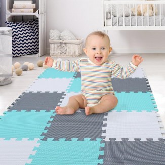 XMTMMD Soft Non-Toxic Foam Baby Play Mat |  Colorful Jigsaw Puzzle Play Mat
