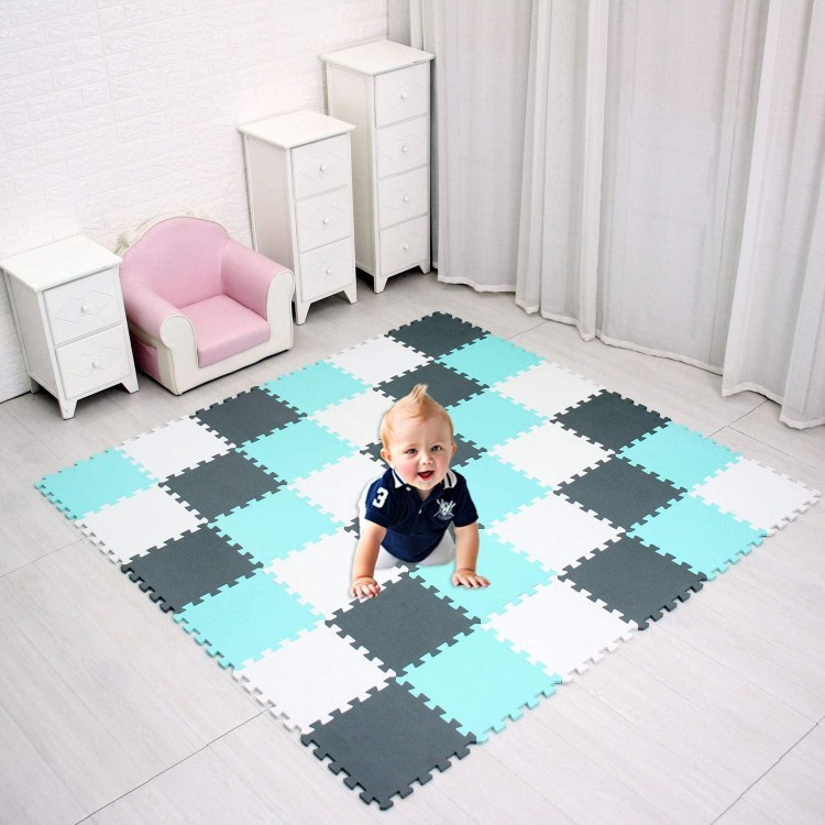 XMTMMD Soft Non-Toxic Foam Baby Play Mat |  Colorful Jigsaw Puzzle Play Mat