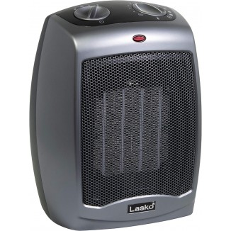 Lasko Electric Ceramic Space Heater with Tip-Over Safety Switch for Home
