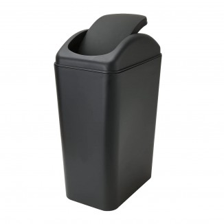 ABuff Small Lidded Trash Can, Plastic Garbage Bin with Lid