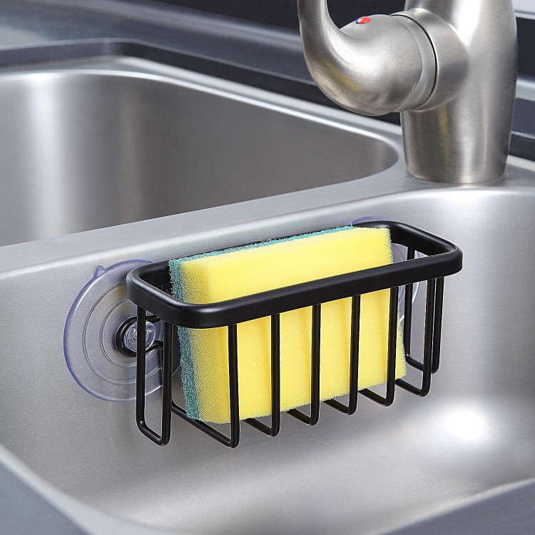 SunnyPoint NeverRust Kitchen Sink Suction Holder for Sponges, Aluminum