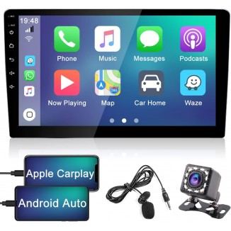 9 Inch Touch Screen Car Stereo Double Din Apple Carplay Android Auto Car Radio