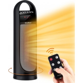 GiveBest 22" Space Heater - 1500W Fast Heating - Thermostat & Remote