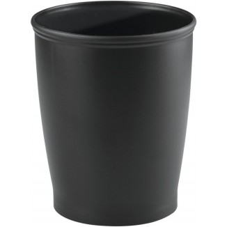 iDesign - 93437 iDesign Kent Plastic Wastebasket, Small Round Plastic Trash