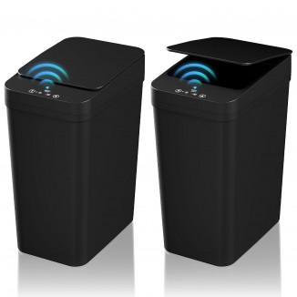 Bathroom Trash Can with Lid, Automatic Touchless Garbage Can