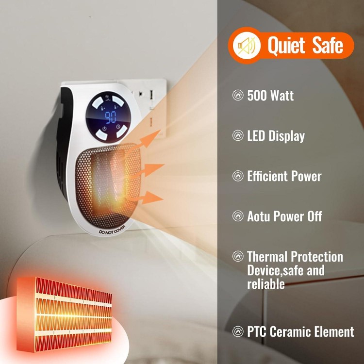 Galeidor® Top Heat Plug in Heater for Indoor Use, 350W