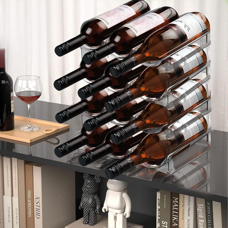 Sisfung Water Bottle Organizer for Cabinet, Water Bottle Storage for Kitchen