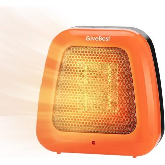 GiveBest Small Electric Space Heater, 400W Low Wattage Personal Heater