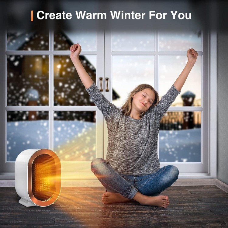 Space Heater, Space Heaters for Indoor Use, Electric Heater with Thermostat