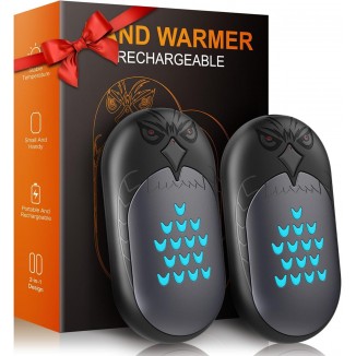 WOWGO Hand Warmers Rechargeable, 2 Packs Electric Hand Warmer
