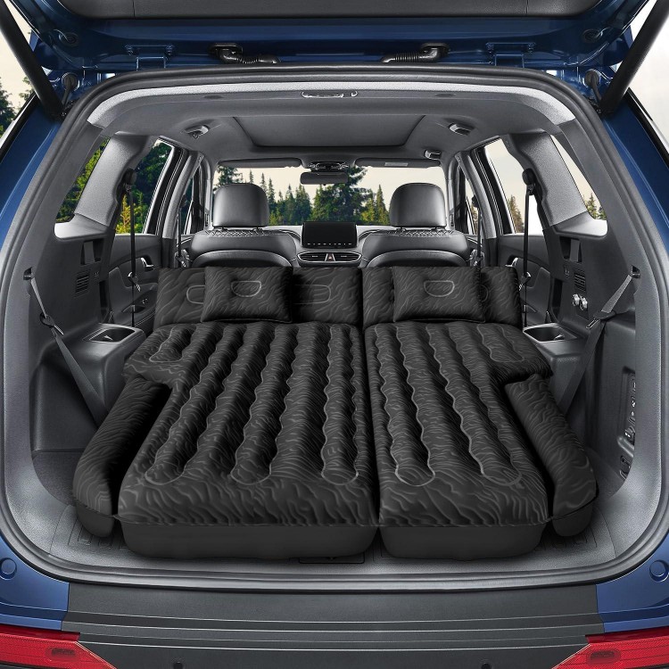 DikaSun Inflatable SUV Air Mattress Bed Car Mattress for SUV, Double-Sided Flocking Travel Camping Bed 