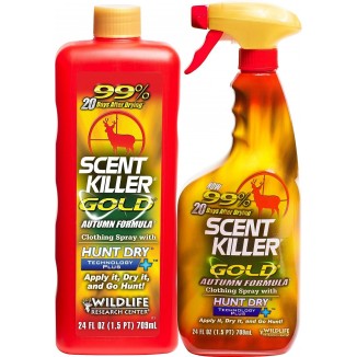 Scent Killer Gold Spray Deer Hunting Scent Control for Clothing and Hunting Accessories