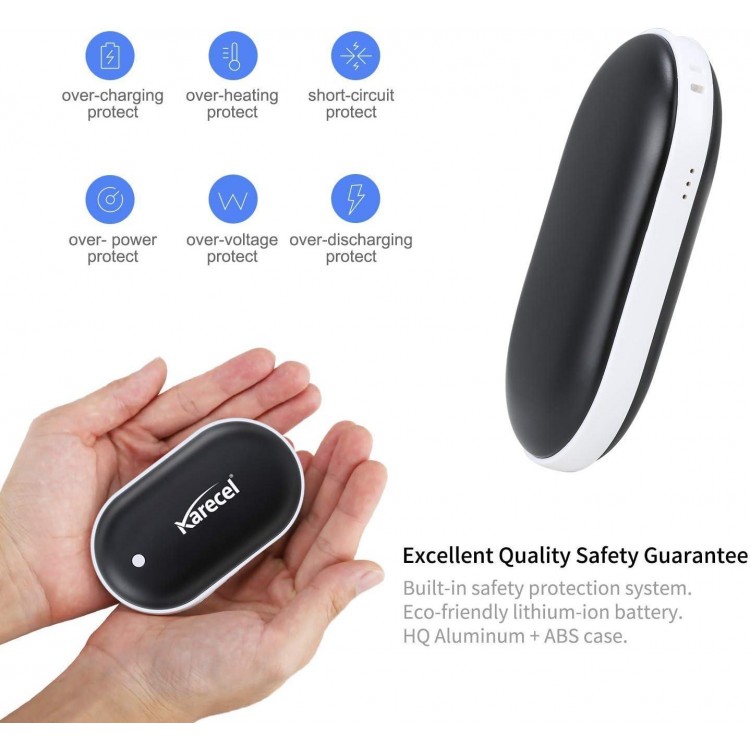 Karecel Rechargeable Hand Warmers, Portable USB Hand Warmer