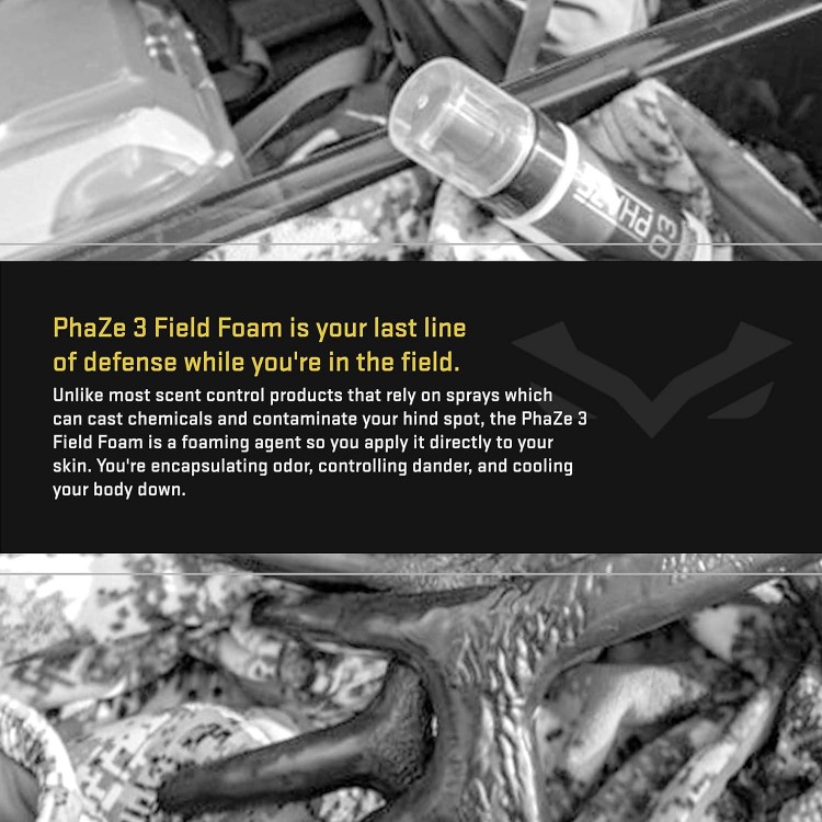 PhaZe 3 Field Foam - #1 Deer Hunter's Scent Elimination & Scent Control System