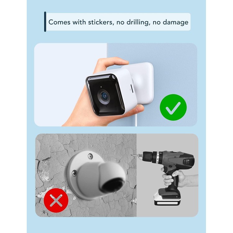 GNCC Indoor Security Camera Dog Camera 1080P Motion Detection, 2-Way Audio Siren