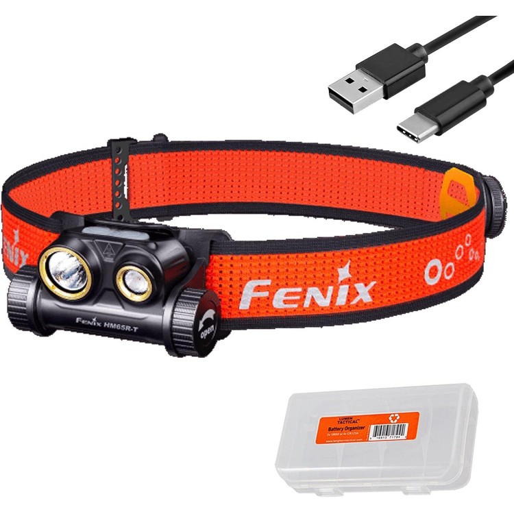 Fenix HM65R-T Running Headlamp, with LumenTac Organizer