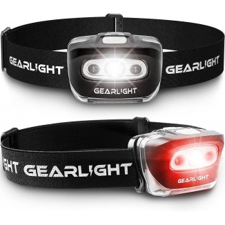 GearLight LED Headlamp 2-Pack - Lightweight