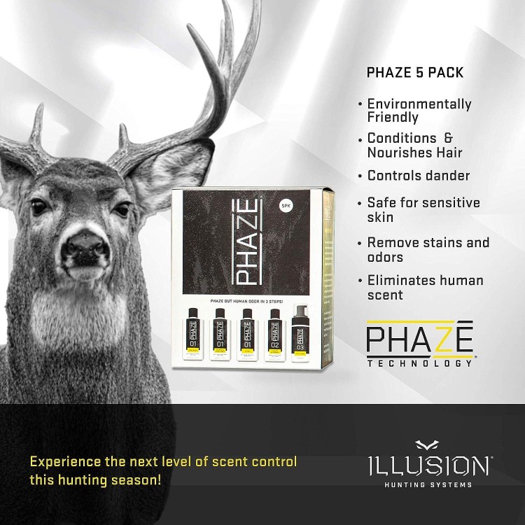 PhaZe Body Odor System -  Deer Hunter's Scent Elimination & Scent Control System