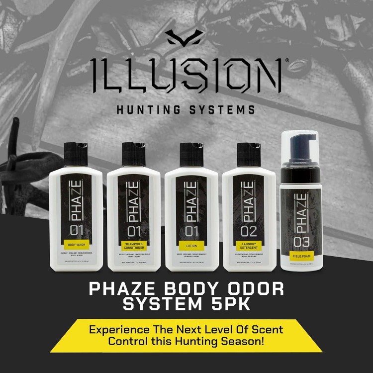 PhaZe Body Odor System -  Deer Hunter's Scent Elimination & Scent Control System