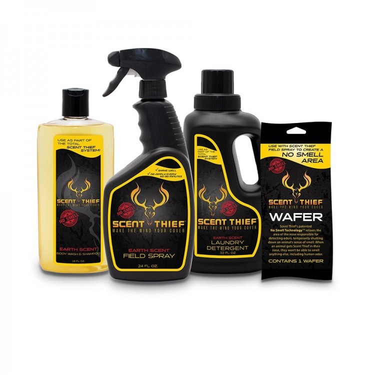 Scent Thief Hunting Scent Eliminator Trophy Pack, Hunting Body Wash & Shampoo