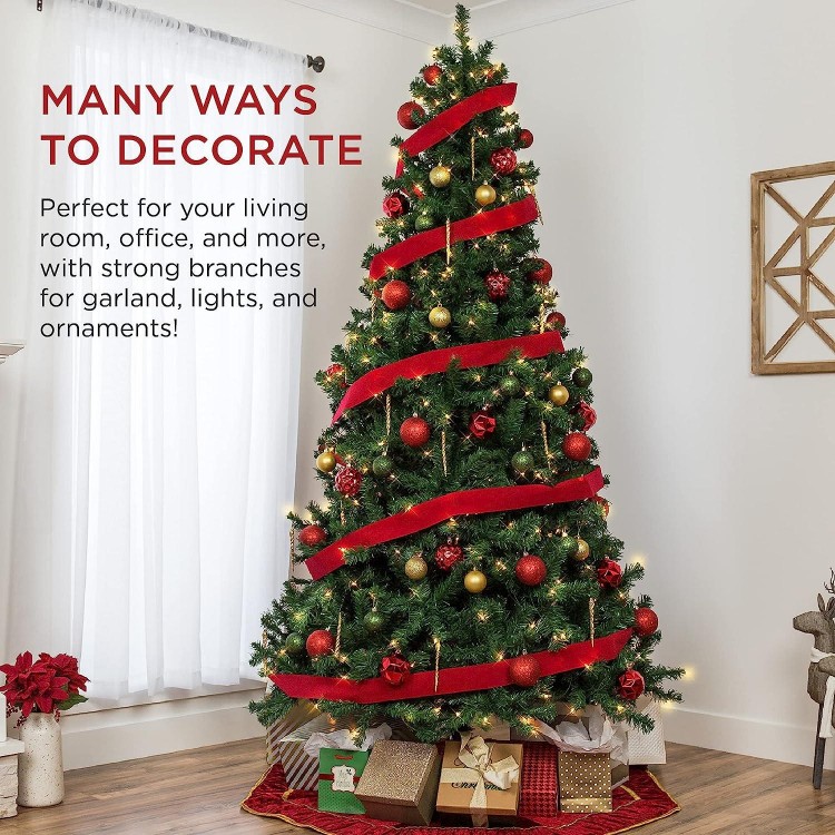 Best Choice Pre-Lit Spruce Christmas Tree, Easy Assembly