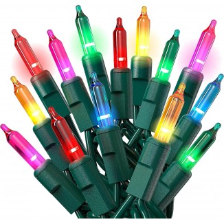 PREXTEX Christmas Lights - Multi Color Indoor String Lights