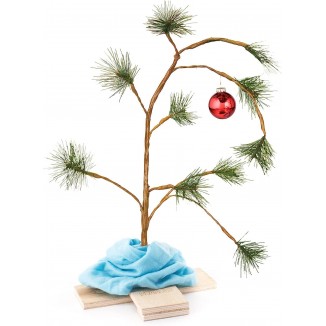 ProductWorks 24-Inch Peanuts Charlie Brown Musical Christmas Tree