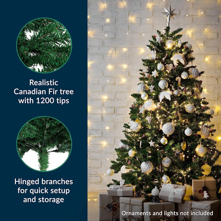 Prextex Premium Christmas Tree, Artificial Canadian Fir