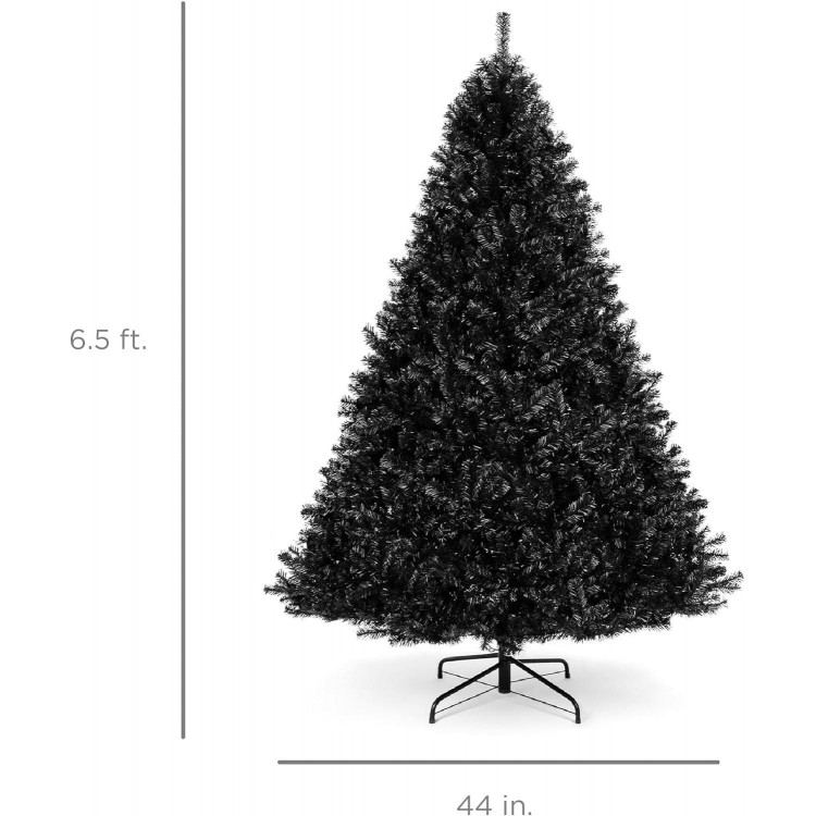 Best Choice Artificial Full Black Christmas Tree - PVC Branch Tips