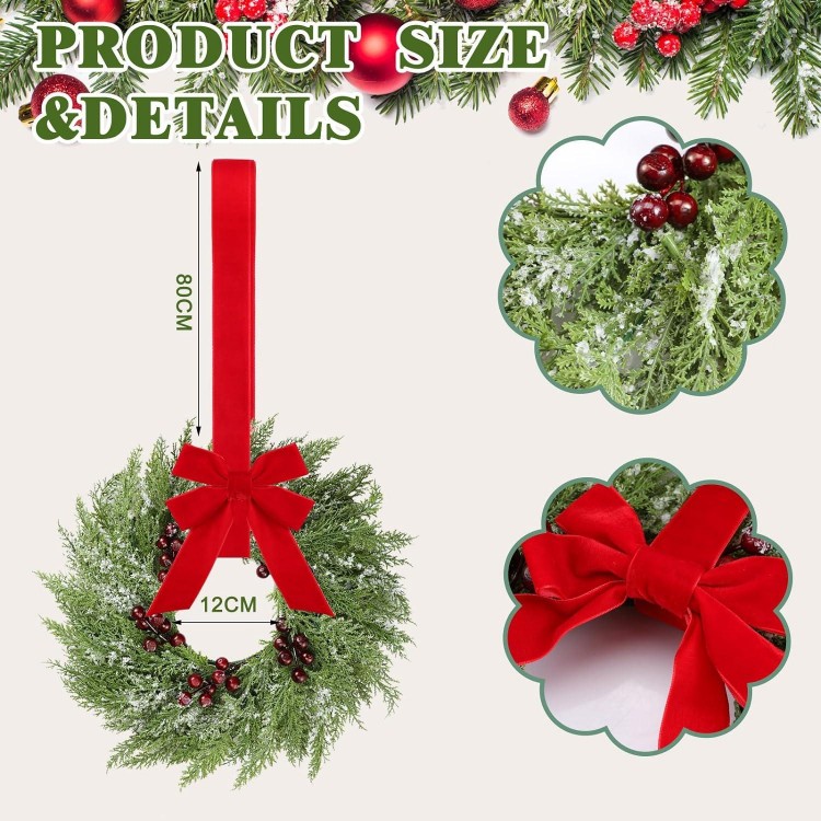 Barydat Christmas Wreath Decorations Christmas Kitchen Cabinet Wreaths