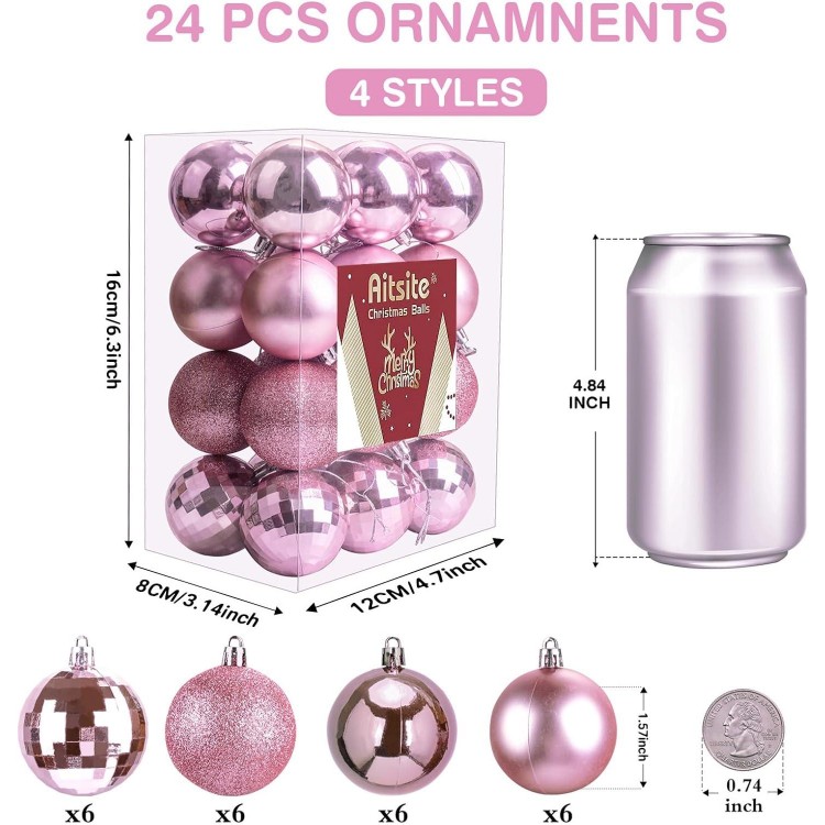 Aitsite Christmas Tree Ornaments Set for Christmas Decorations