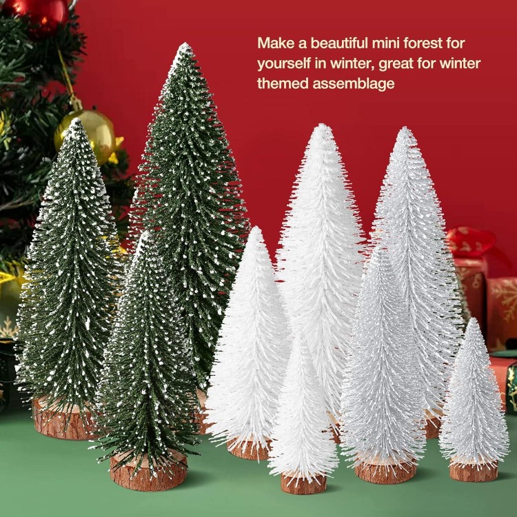 Mini Christmas Trees Decor - Bottle Brush Trees