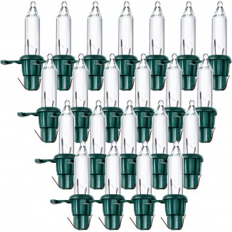 Mudder 60 Count Replacement Christmas Tree Light Bulbs 2.5v 0.425 Watt