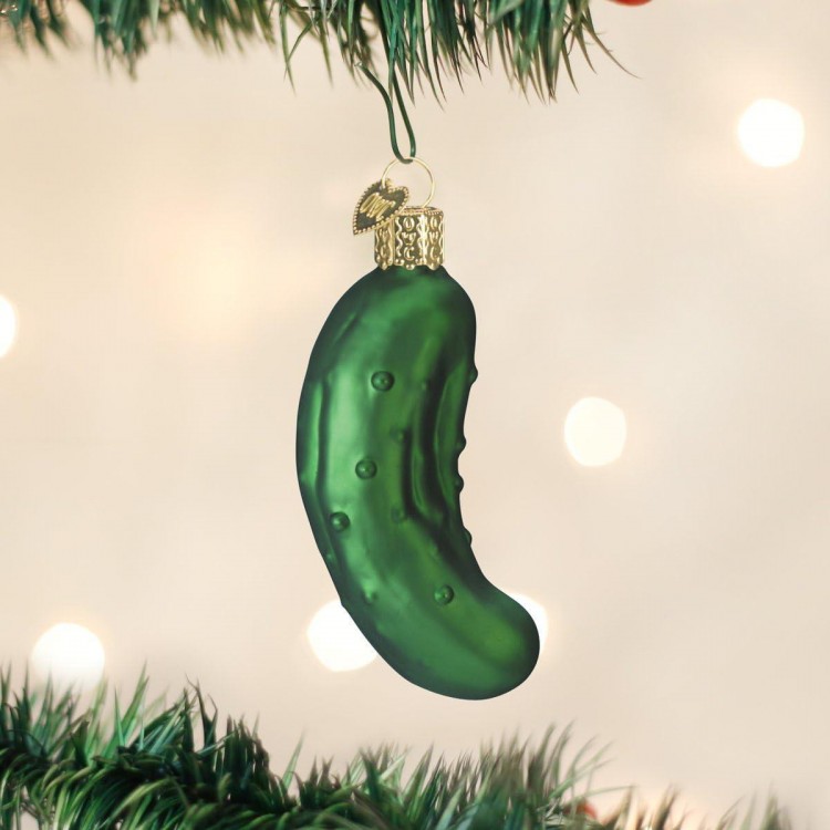 Christmas Ornaments: Pickle Glass Blown Ornaments for Christmas Tree