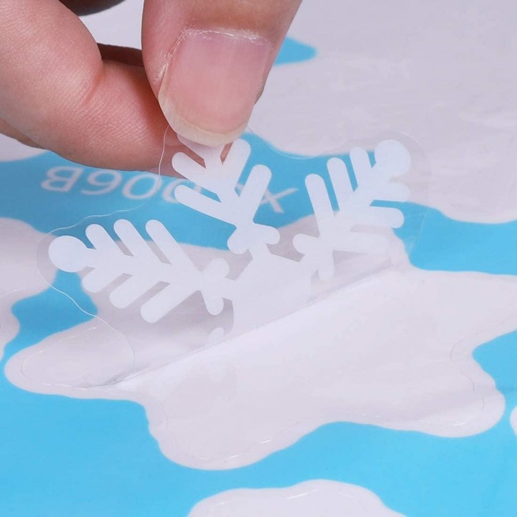 526PCS+ Christmas Window Snowflakes Clings, 10 Sheets Frozen Theme Decorations