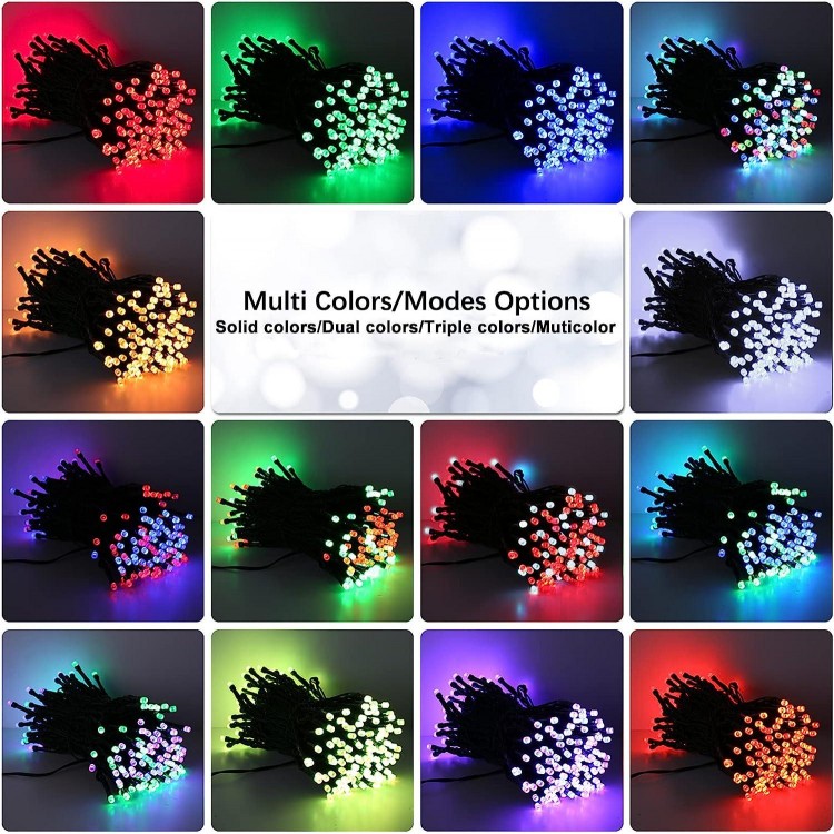 Brizled Color Changing Christmas Lights, Indoor Xmas Lights for Year-Round Holiday