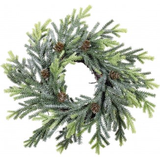 Faux Cedar Twigs Wreath Mini Window Wreaths for Christmas