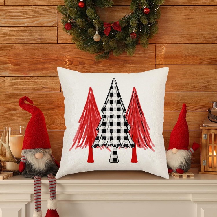 Christmas Pillow Covers 4 Christmas Decorations Throw Pillows for Couch