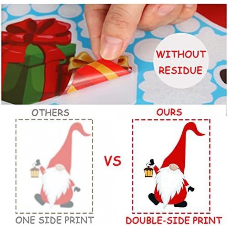 AREOK Christmas Window Clings for Glass Windows, Double-Sided