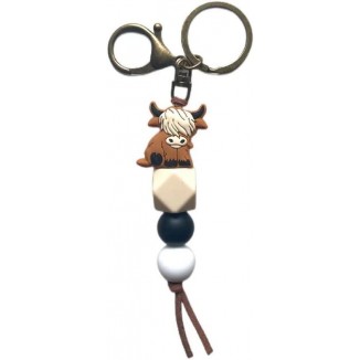 Animal Keychains for Backpack Accessories Silicon Bead Key Chains