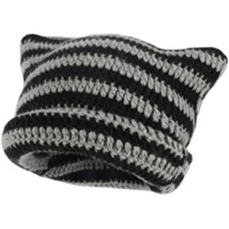 Crochet Hats For Women Cat Beanie Vintage Beanies Women Fox Hat Grunge Accessories Slouchy Beanies