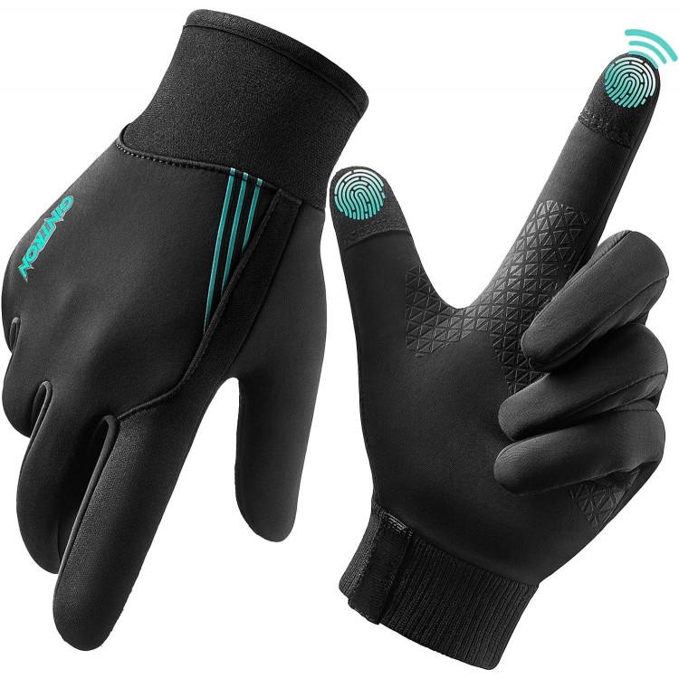 GINTRON Winter Gloves for Men Women, Waterproof & Windproof Fleece Lining Warm Gloves for Cold Weather