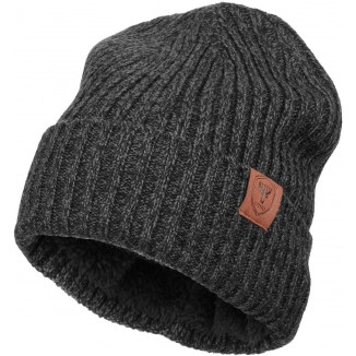 OZERO Knit Beanie Winter Hat, Thermal Thick Polar Fleece Snow Skull Cap for Men and Women