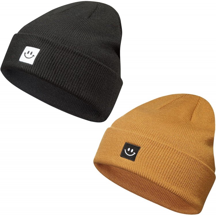 Paladoo Knit Beanie Hat for Men/Women 2Pack
