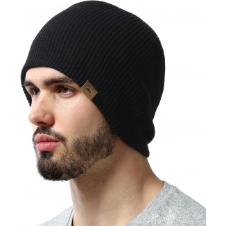 Winter Beanie Knit Hat For Men & Women - Daily Knit Ribbed Cap - Warm & Soft Stylish