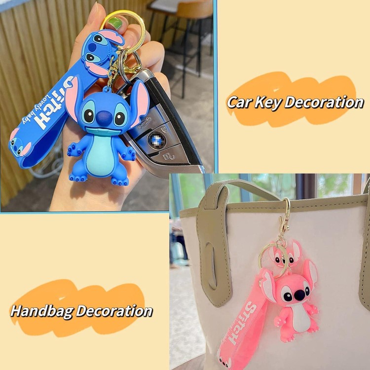 Tonsamvo 2PCS Cute Keychain Cartoon Keychains Backpack Key